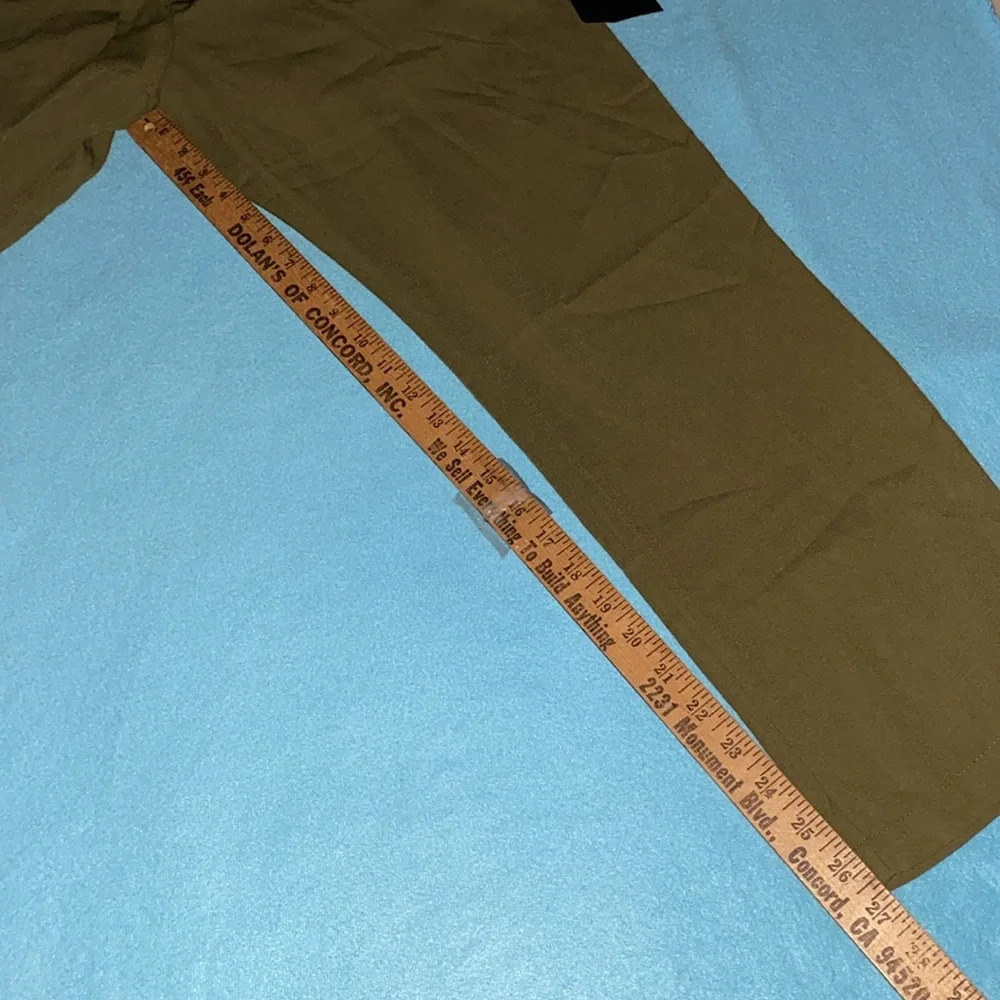 LULUS In The City wrap top jumpsuit olive belted lined 2 pockets NEW size M - Picture 13 of 15